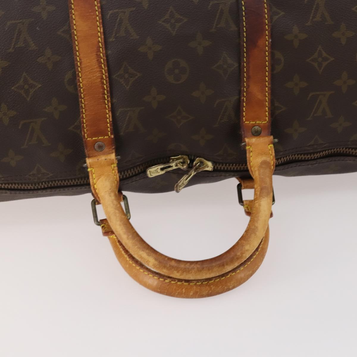 LOUIS VUITTON Monogram Keepall Bandouliere 50 Boston Bag M41416 LV Auth YKZ1565