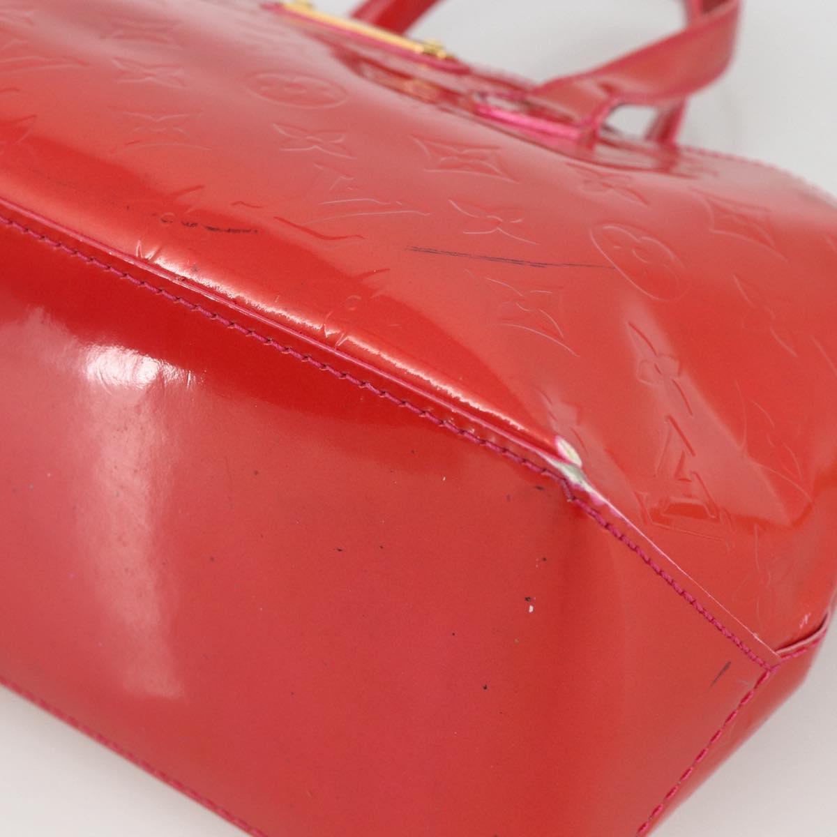 LOUIS VUITTON Monogram Vernis Wilshire PM Hand Bag Rose Pop M93643 Auth YKZ1574