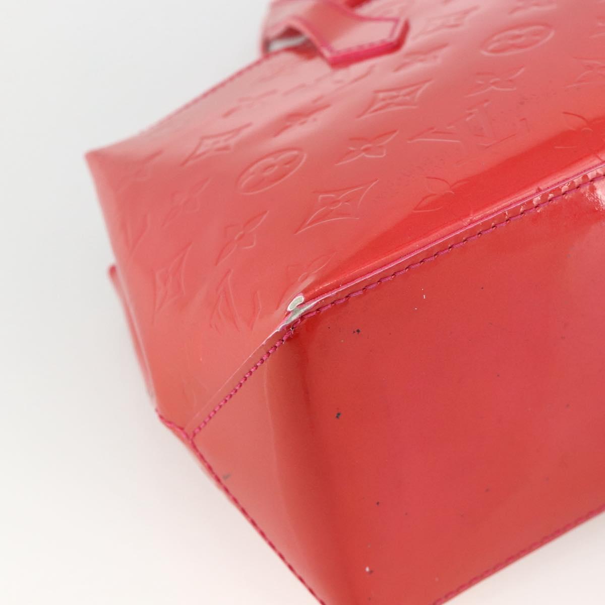 LOUIS VUITTON Monogram Vernis Wilshire PM Hand Bag Rose Pop M93643 Auth YKZ1574