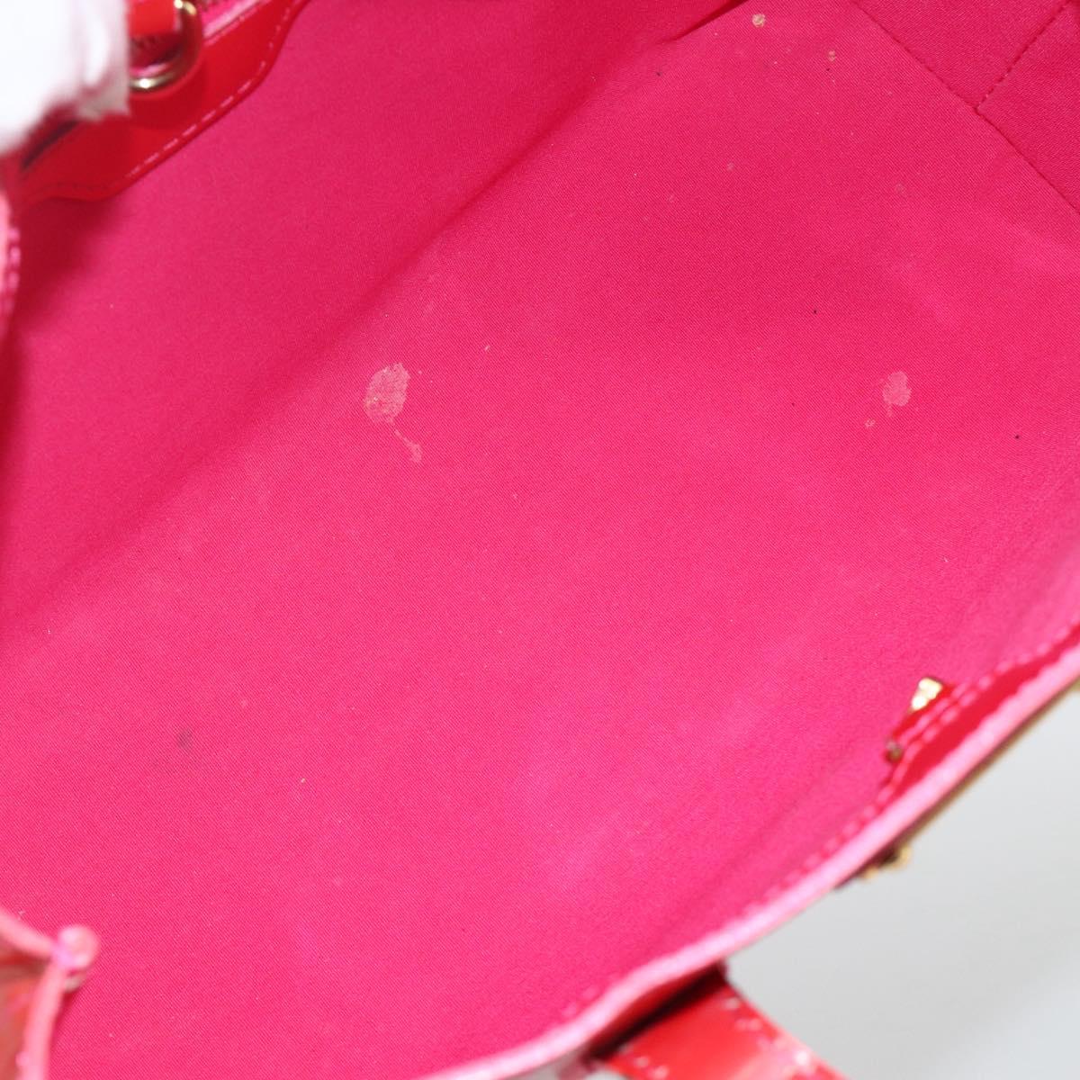 LOUIS VUITTON Monogram Vernis Wilshire PM Hand Bag Rose Pop M93643 Auth YKZ1574