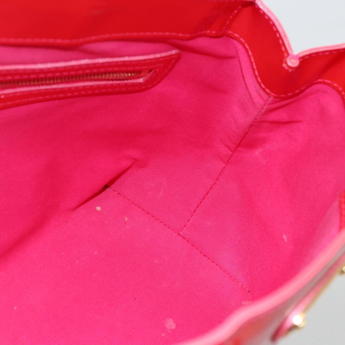 LOUIS VUITTON Monogram Vernis Wilshire PM Hand Bag Rose Pop M93643 Auth YKZ1574