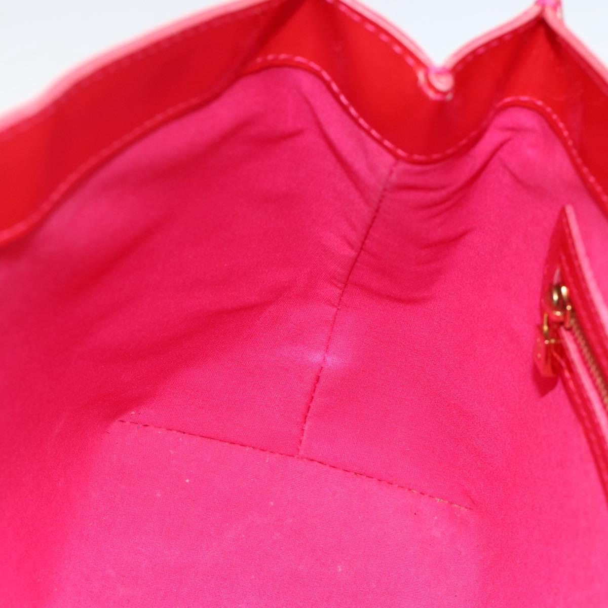 LOUIS VUITTON Monogram Vernis Wilshire PM Hand Bag Rose Pop M93643 Auth YKZ1574