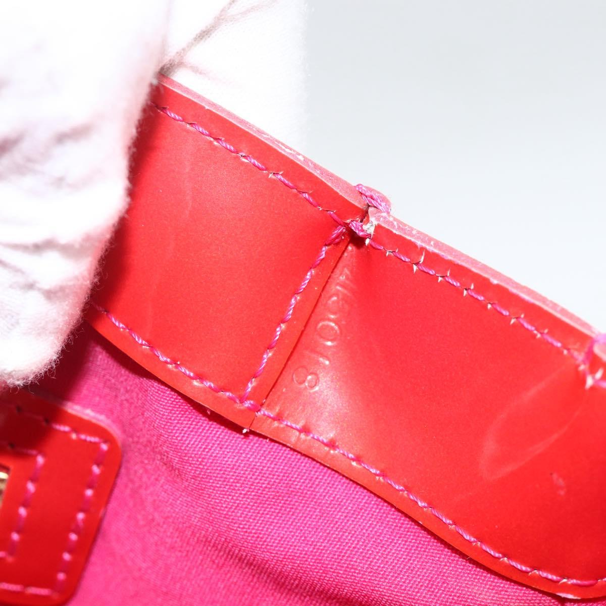 LOUIS VUITTON Monogram Vernis Wilshire PM Hand Bag Rose Pop M93643 Auth YKZ1574