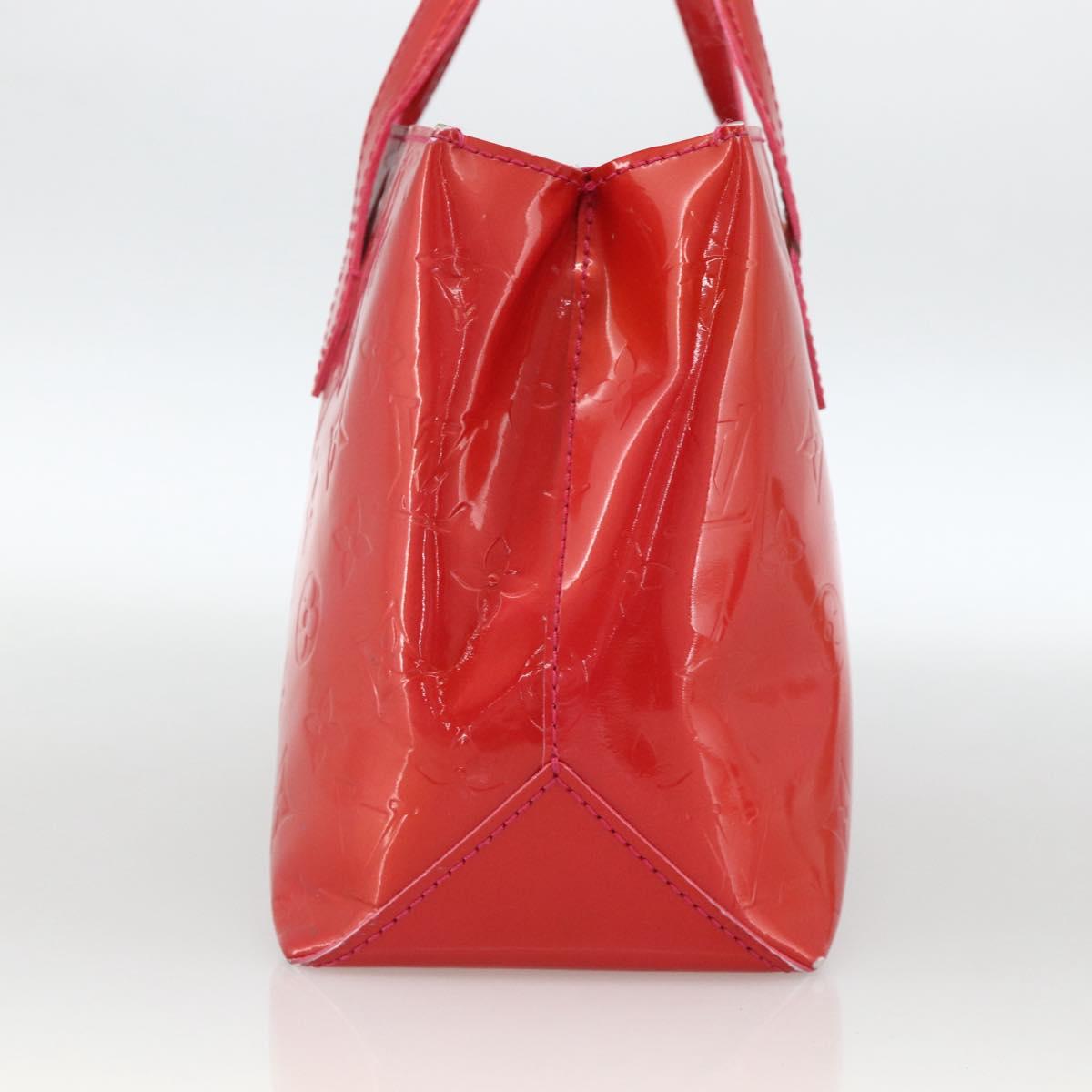LOUIS VUITTON Monogram Vernis Wilshire PM Hand Bag Rose Pop M93643 Auth YKZ1574