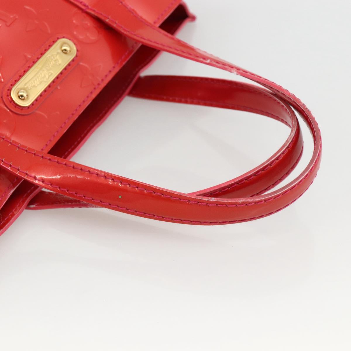 LOUIS VUITTON Monogram Vernis Wilshire PM Hand Bag Rose Pop M93643 Auth YKZ1574