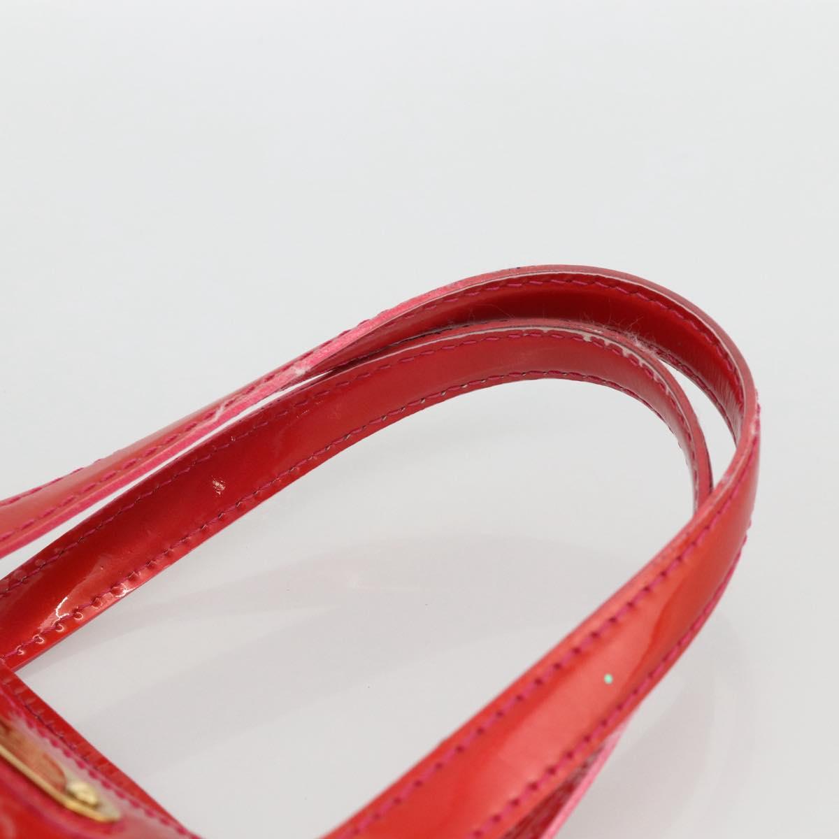 LOUIS VUITTON Monogram Vernis Wilshire PM Hand Bag Rose Pop M93643 Auth YKZ1574