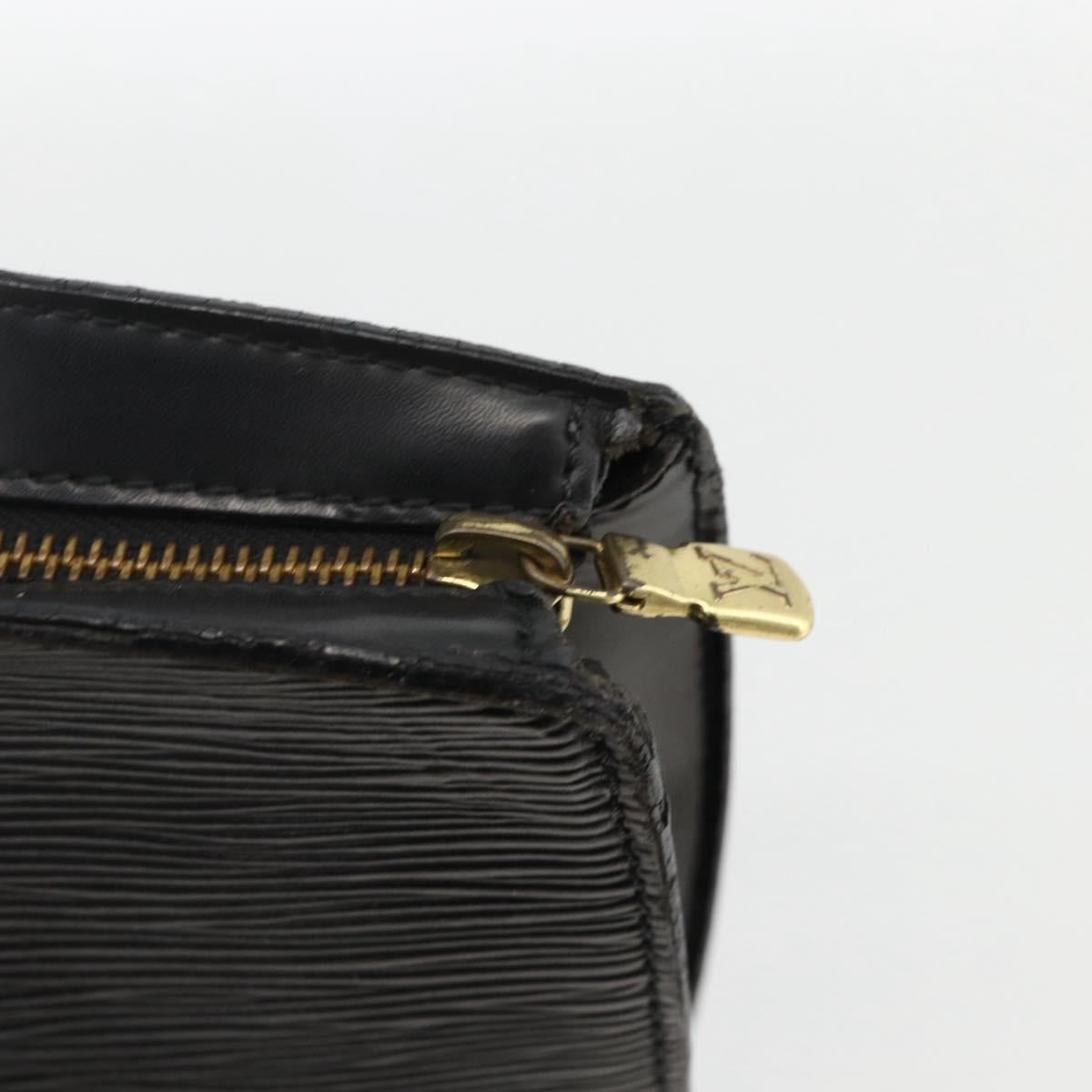 LOUIS VUITTON Epi Saint Jacques Shopping Shoulder Bag Black M52272 Auth YKZ1586