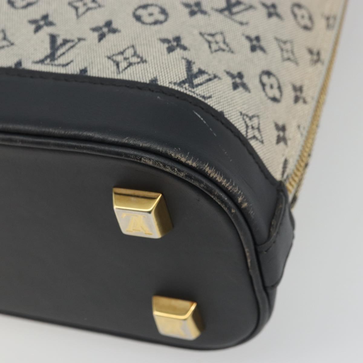 LOUIS VUITTON Monogram Mini Alma Haut Hand Bag Blue M92202 LV Auth YKZ1590A