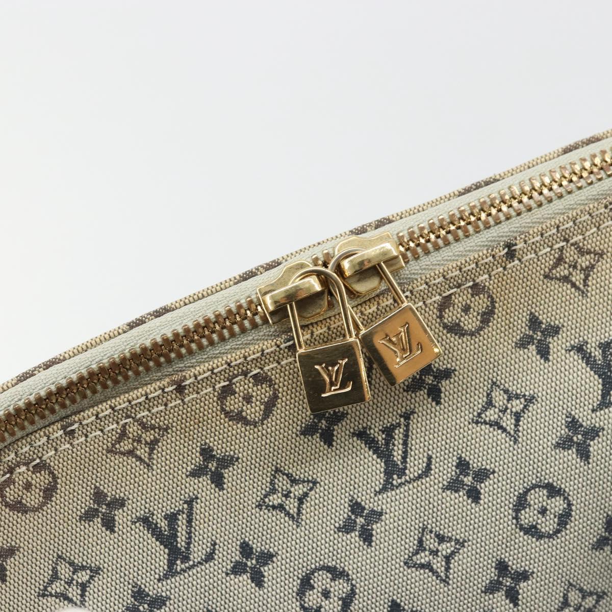 LOUIS VUITTON Monogram Mini Alma Haut Hand Bag Blue M92202 LV Auth YKZ1590A