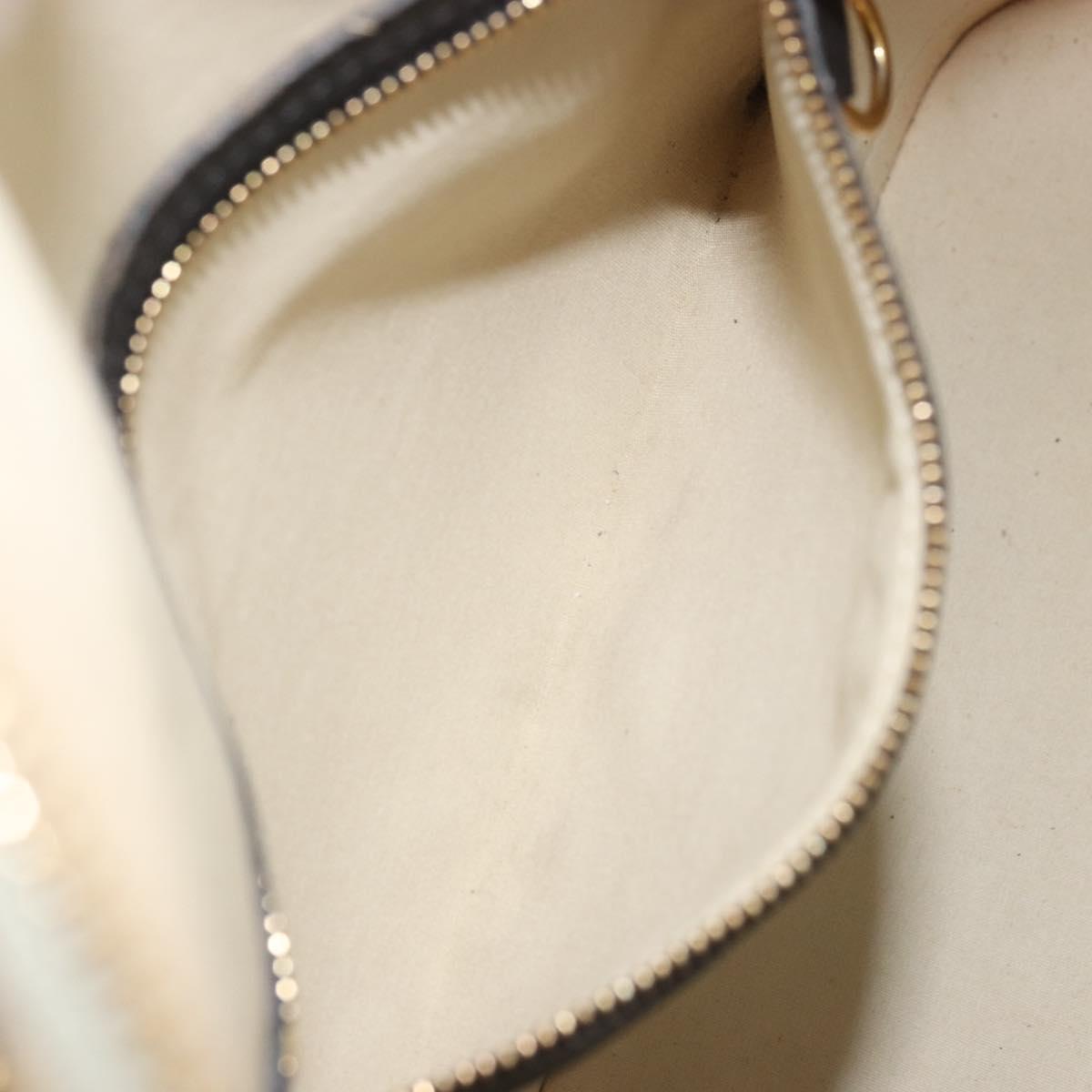 LOUIS VUITTON Monogram Mini Alma Haut Hand Bag Blue M92202 LV Auth YKZ1590A