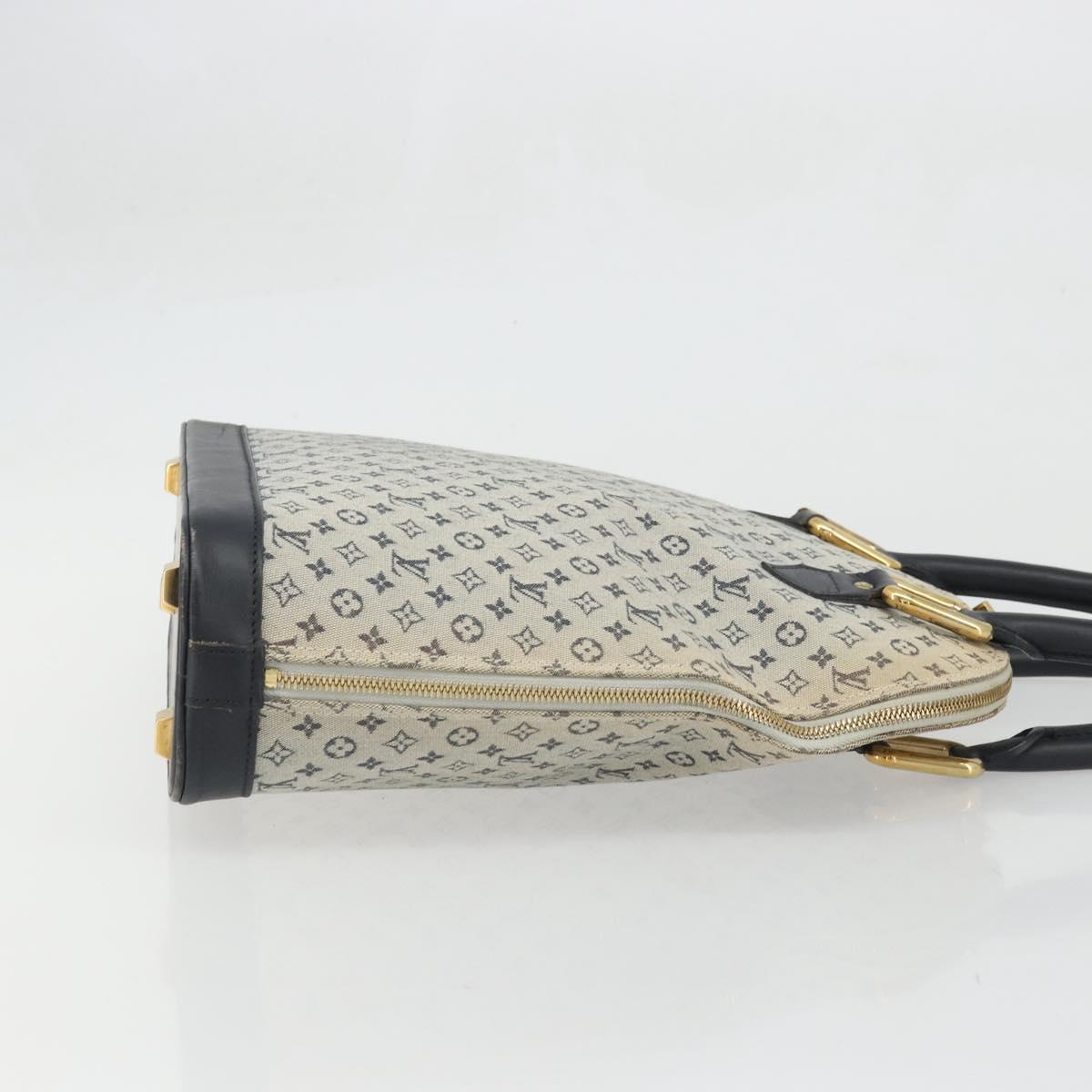 LOUIS VUITTON Monogram Mini Alma Haut Hand Bag Blue M92202 LV Auth YKZ1590A