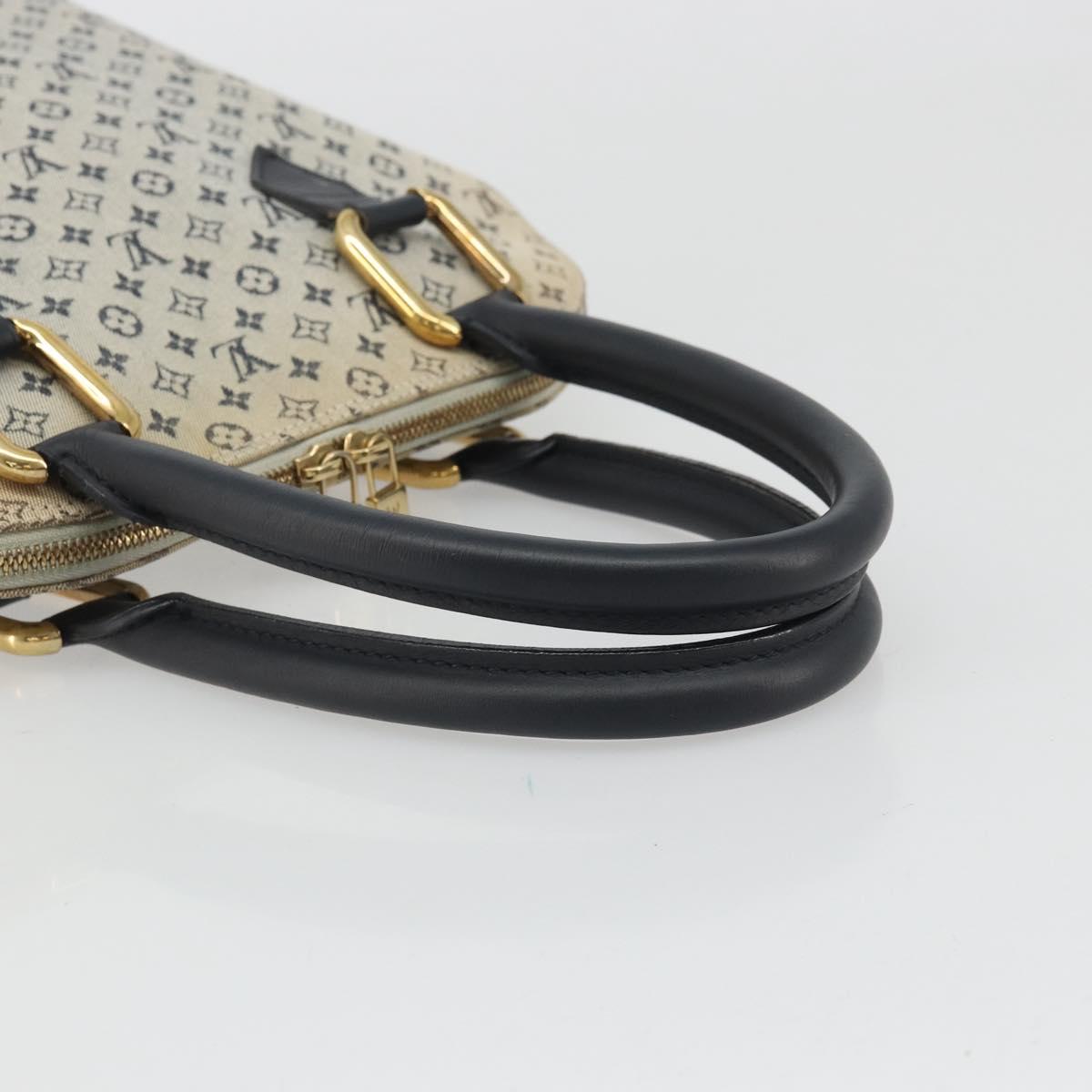 LOUIS VUITTON Monogram Mini Alma Haut Hand Bag Blue M92202 LV Auth YKZ1590A