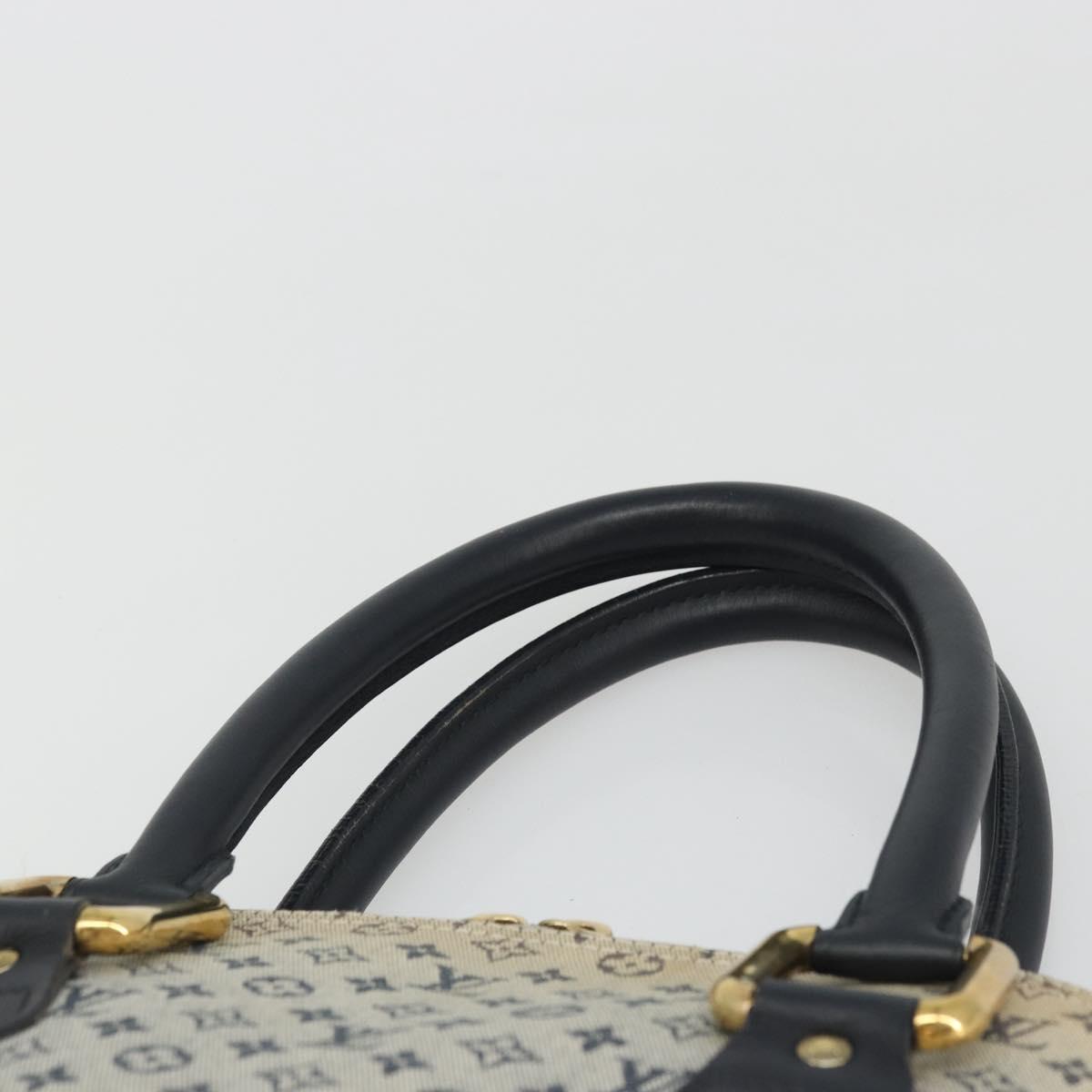 LOUIS VUITTON Monogram Mini Alma Haut Hand Bag Blue M92202 LV Auth YKZ1590A