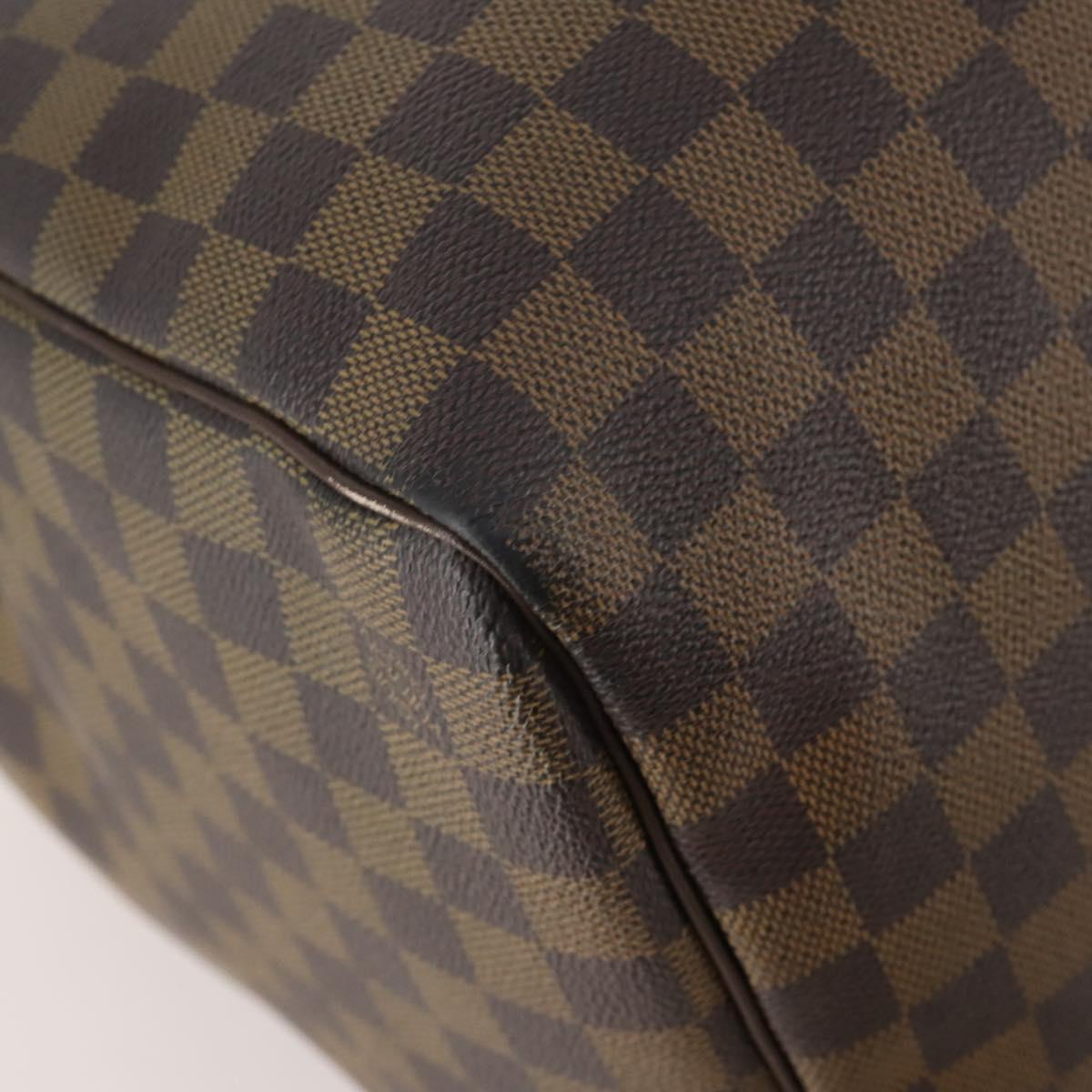 LOUIS VUITTON Damier Ebene Keepall 50 Boston Bag N41427 LV Auth YKZ1606A