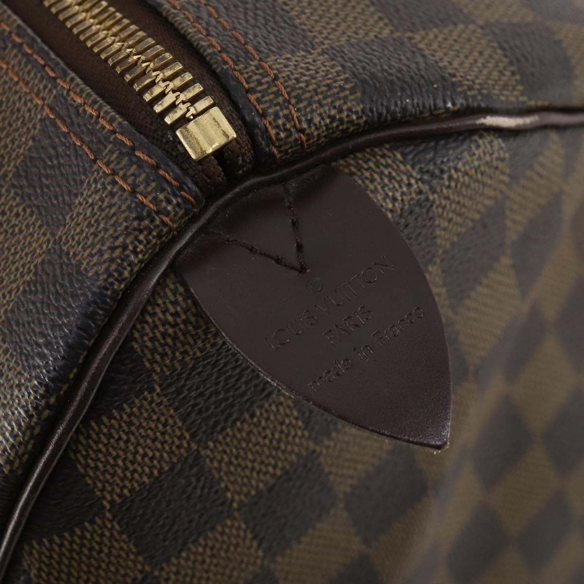 LOUIS VUITTON Damier Ebene Keepall 50 Boston Bag N41427 LV Auth YKZ1606A
