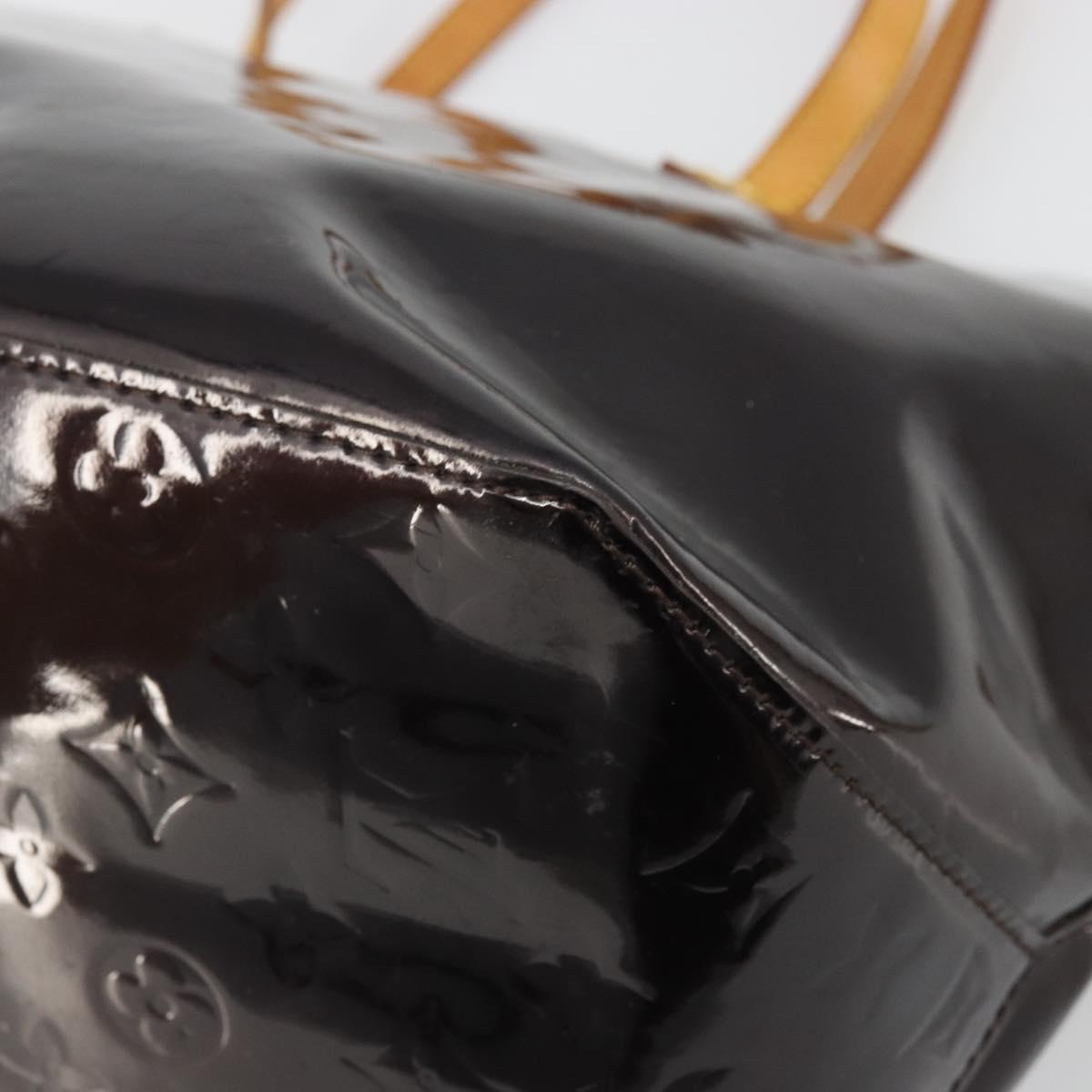 LOUIS VUITTON Monogram Vernis Bellevue GM Tote Bag Amarante M93589 Auth YKZ1621