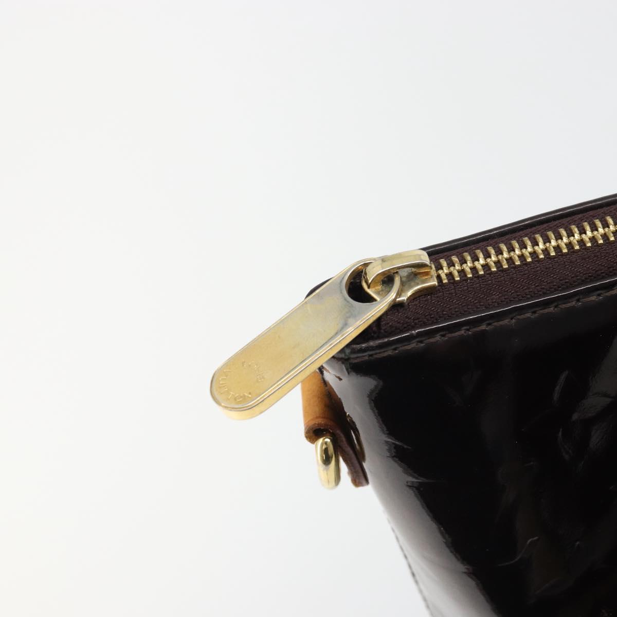 LOUIS VUITTON Monogram Vernis Bellevue GM Tote Bag Amarante M93589 Auth YKZ1621