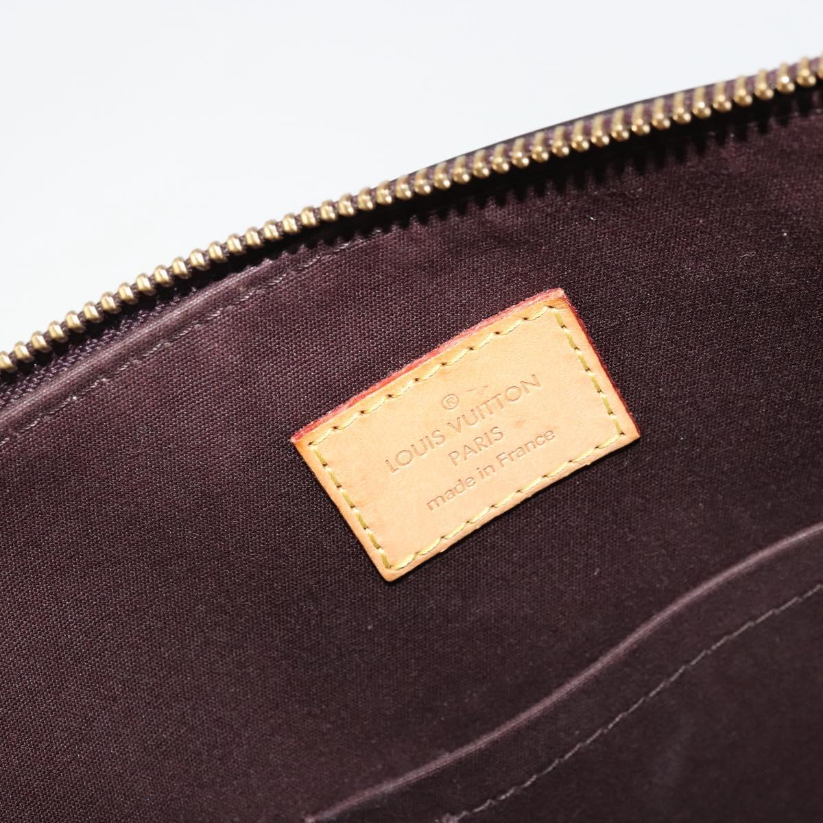 LOUIS VUITTON Monogram Vernis Bellevue GM Tote Bag Amarante M93589 Auth YKZ1621