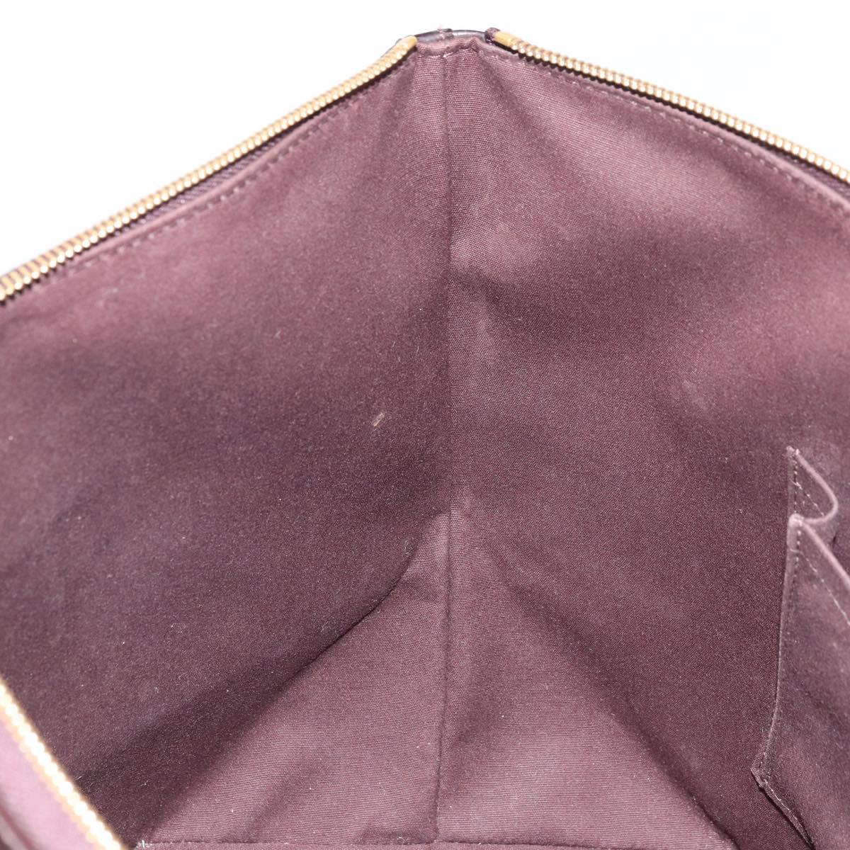 LOUIS VUITTON Monogram Vernis Bellevue GM Tote Bag Amarante M93589 Auth YKZ1621