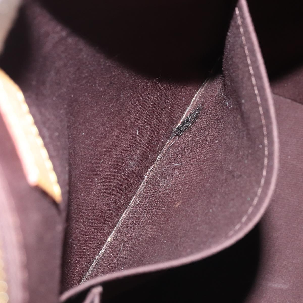 LOUIS VUITTON Monogram Vernis Bellevue GM Tote Bag Amarante M93589 Auth YKZ1621