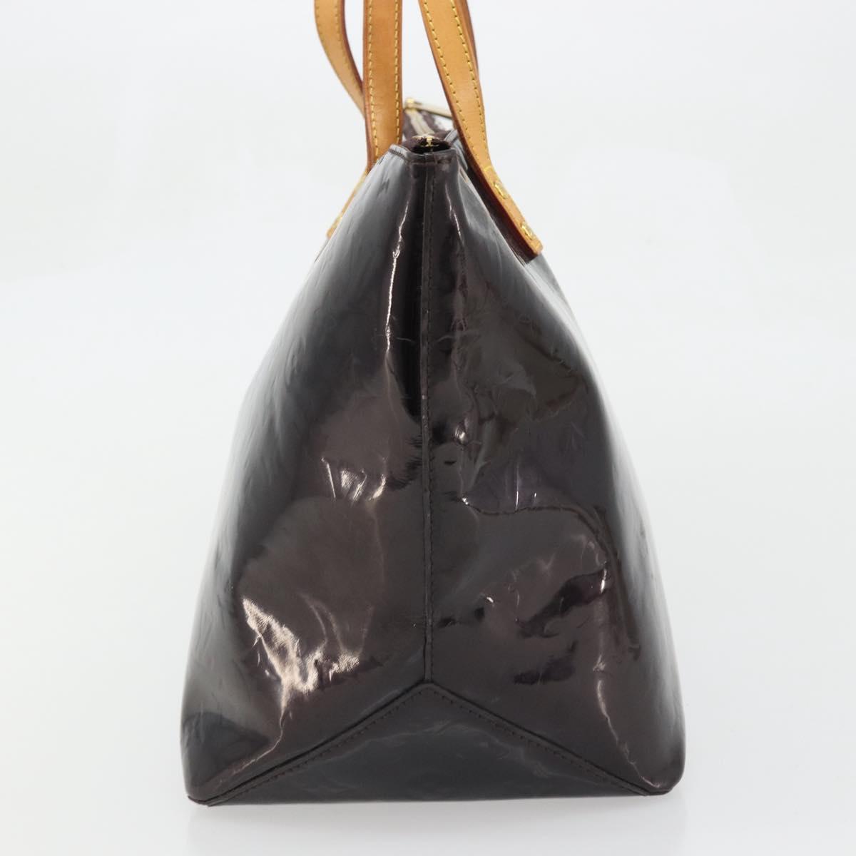 LOUIS VUITTON Monogram Vernis Bellevue GM Tote Bag Amarante M93589 Auth YKZ1621