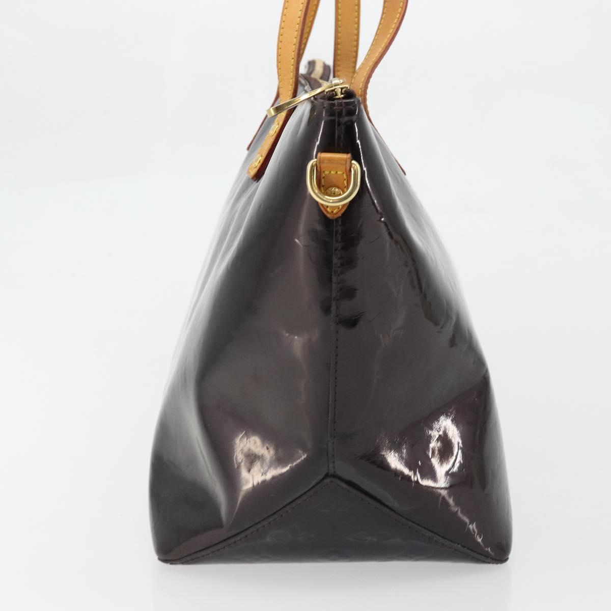 LOUIS VUITTON Monogram Vernis Bellevue GM Tote Bag Amarante M93589 Auth YKZ1621