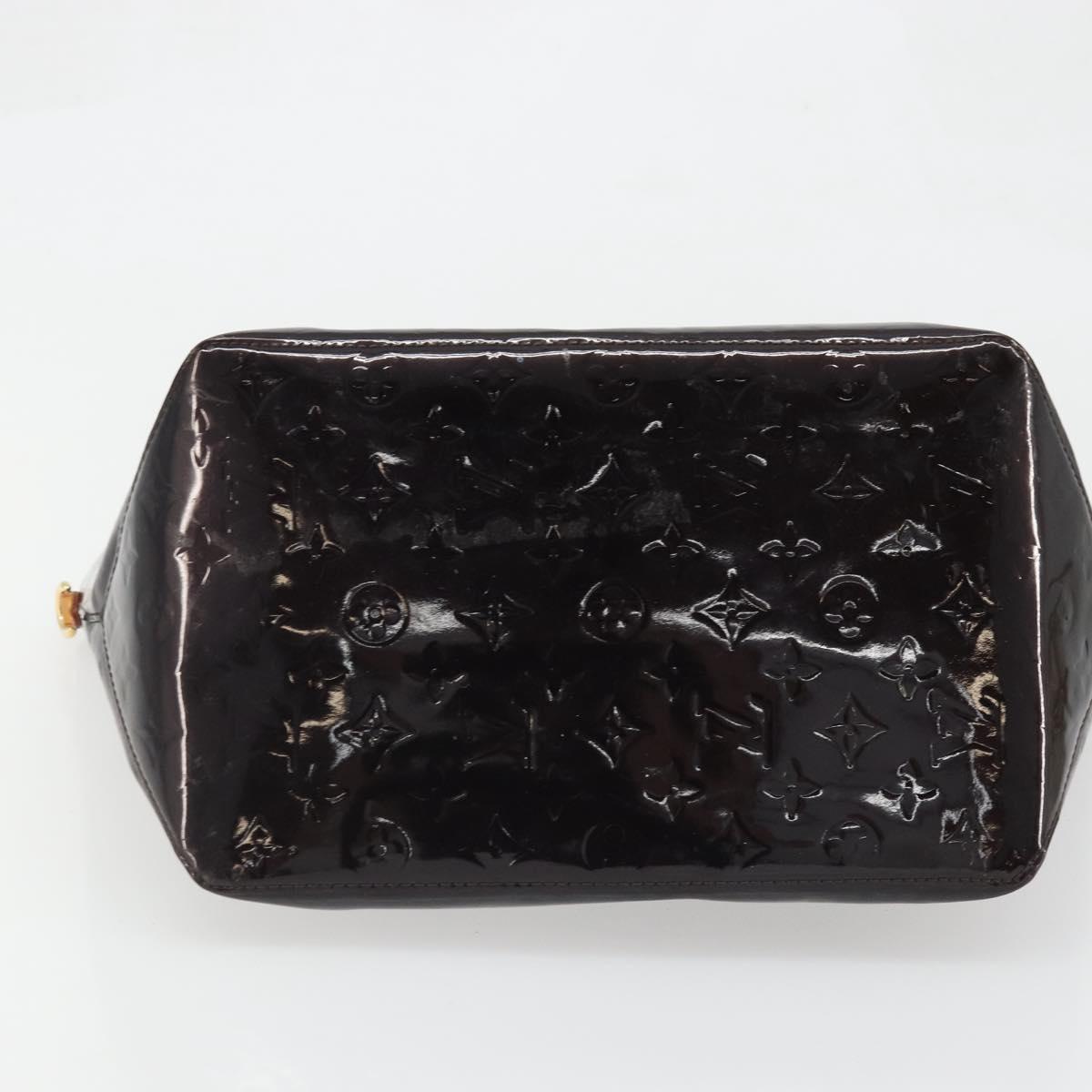 LOUIS VUITTON Monogram Vernis Bellevue GM Tote Bag Amarante M93589 Auth YKZ1621