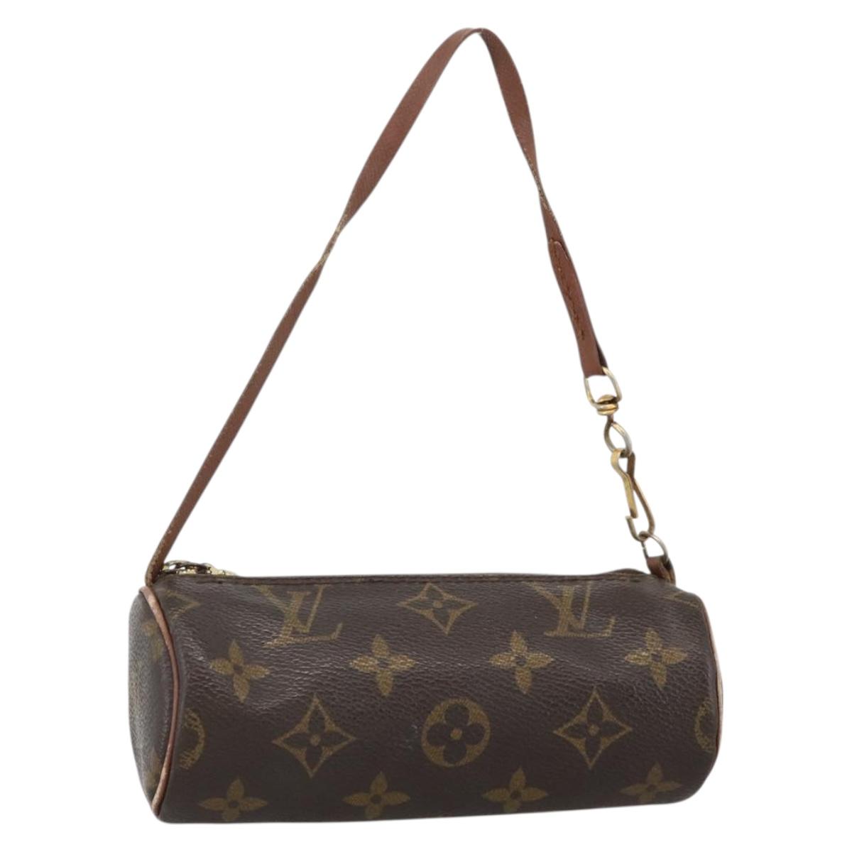 LOUIS VUITTON Monogram Papillon Pouch LV Auth YKZ1626