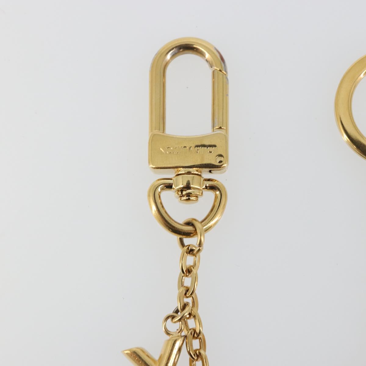 LOUIS VUITTON Bijoux Sac Chainne Bag Charm Gold Tone Pink M63086 Auth YKZ1629M