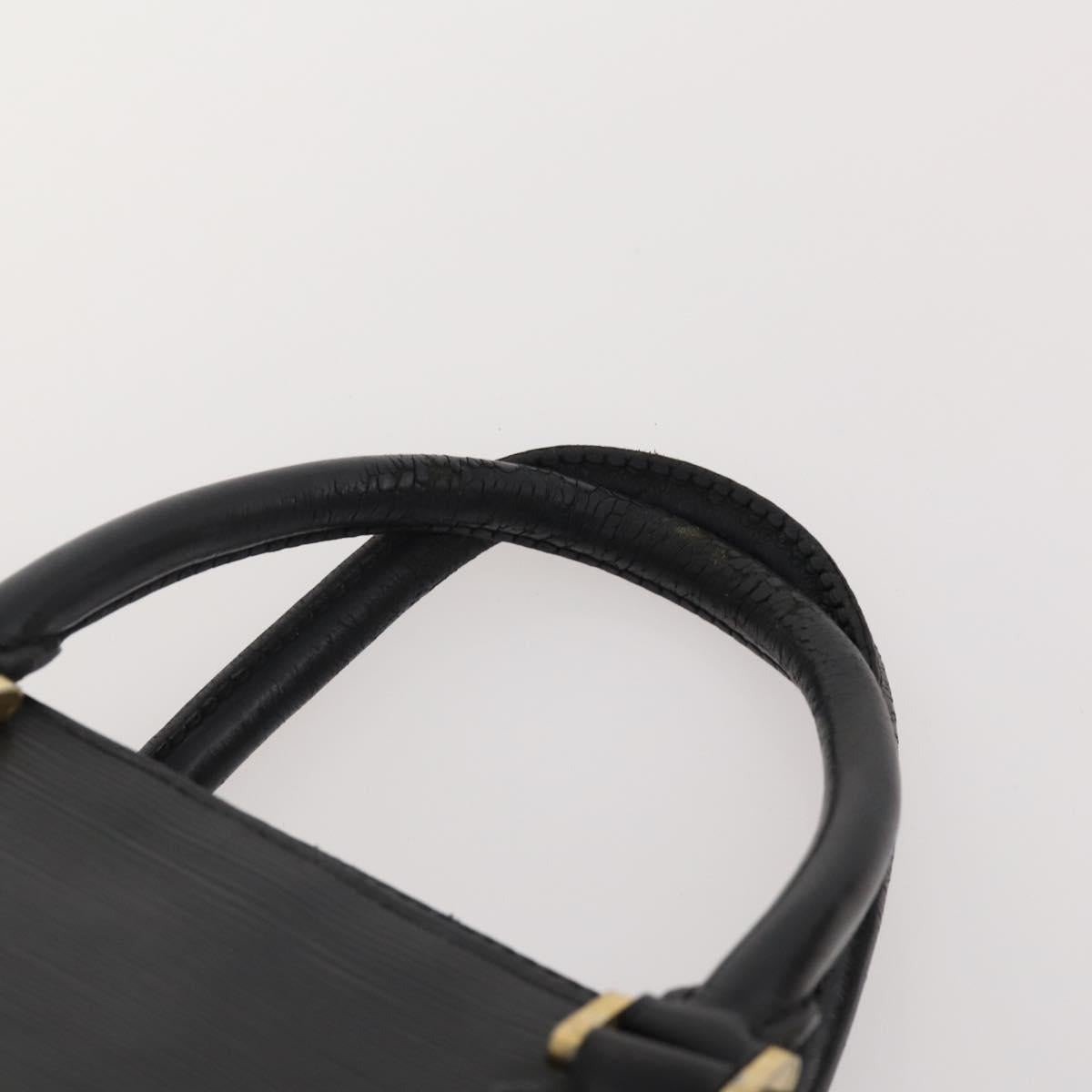 LOUIS VUITTON Epi Hand Bag 2 Set Black Lilac LV Auth YKZ1638