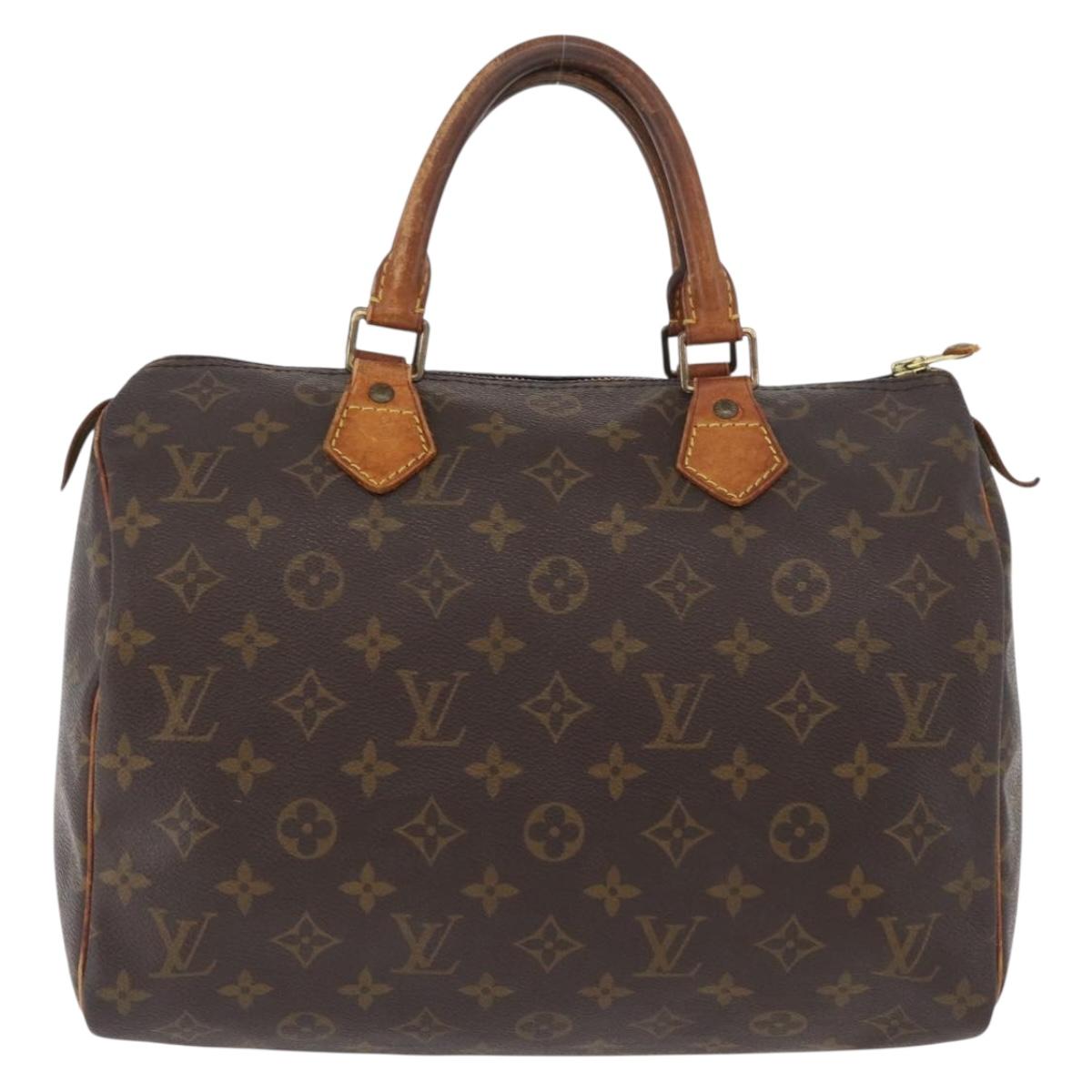 LOUIS VUITTON Monogram Speedy 30 Hand Bag M41526 LV Auth YKZ218