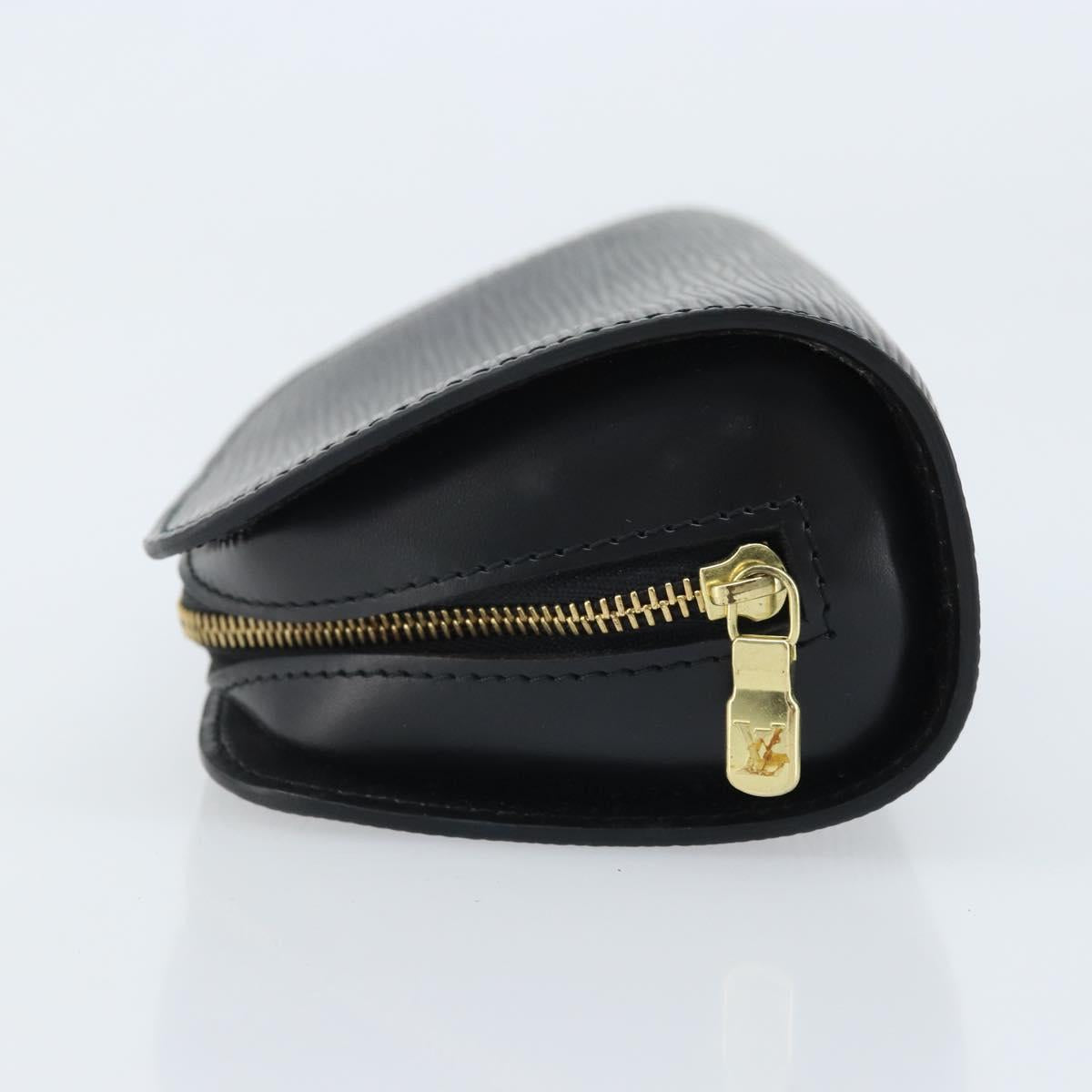 LOUIS VUITTON Epi Dauphine PM Pouch Black M48442 LV Auth YKZ246