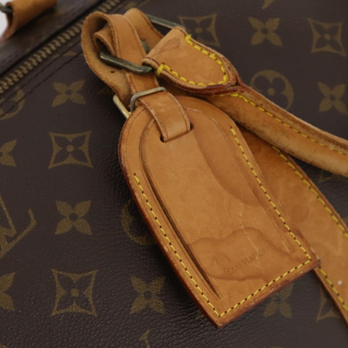 LOUIS VUITTON Monogram Keepall Bandouliere 55 Boston Bag M41414 LV Auth YKZ250