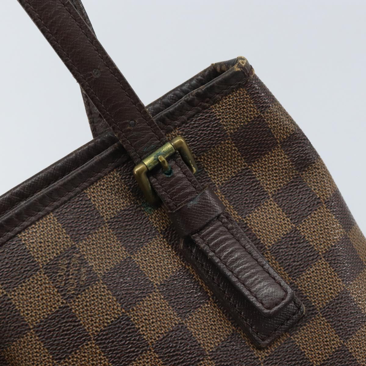 LOUIS VUITTON Damier Ebene Marais Shoulder Bag N42240 LV Auth YKZ255