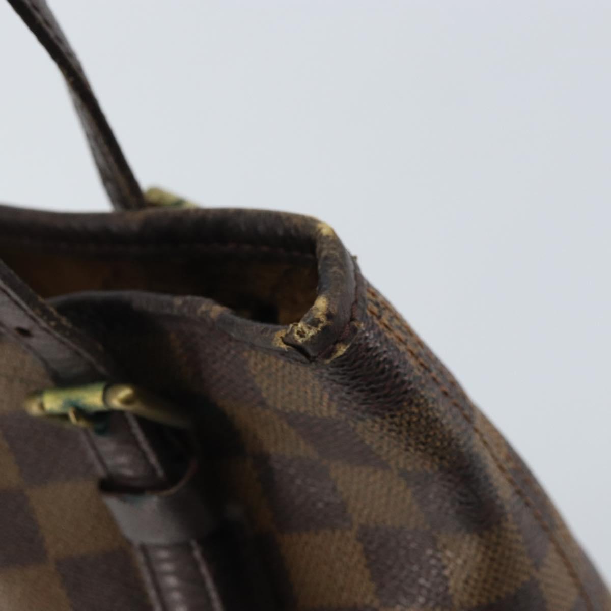 LOUIS VUITTON Damier Ebene Marais Shoulder Bag N42240 LV Auth YKZ255