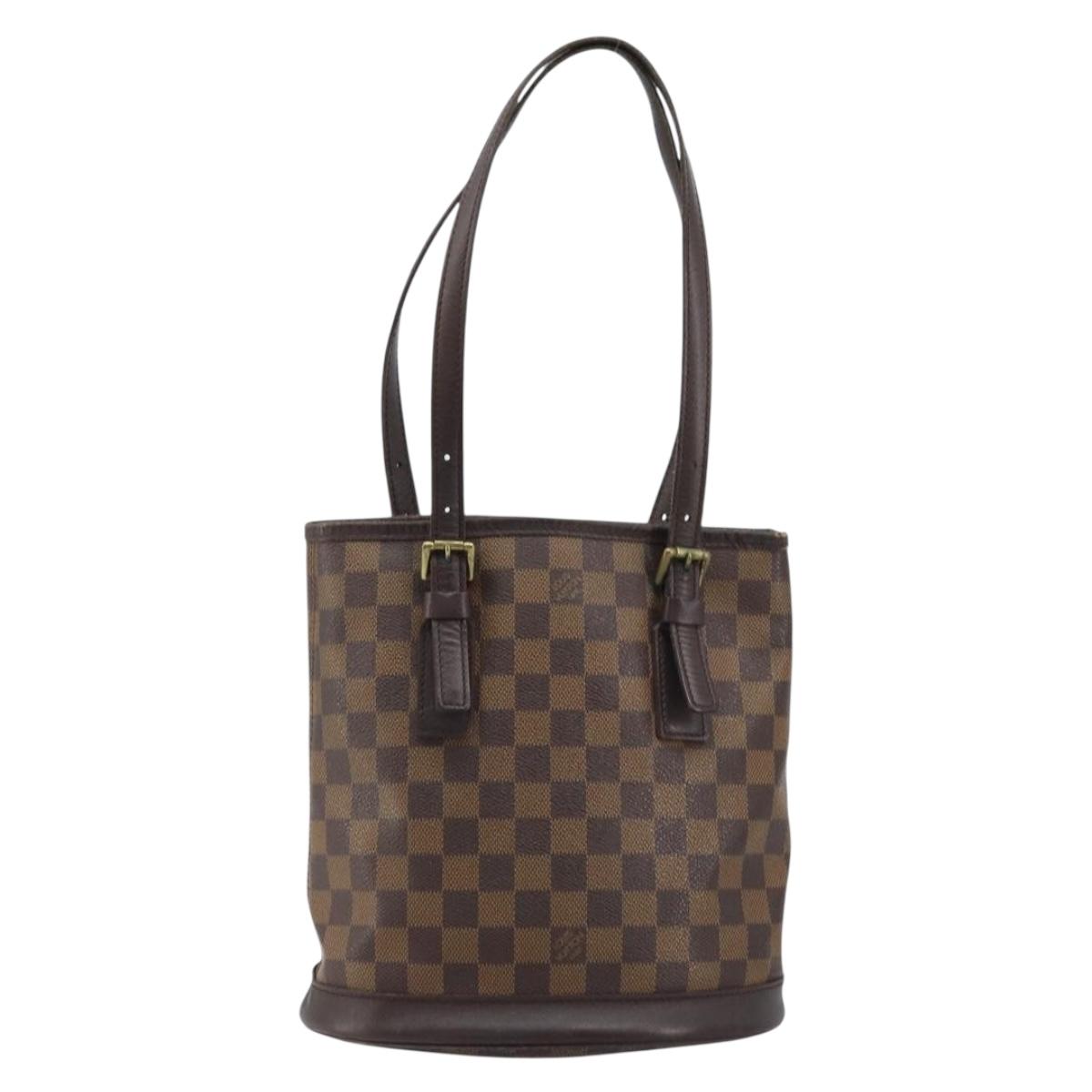 LOUIS VUITTON Damier Ebene Marais Shoulder Bag N42240 LV Auth YKZ255