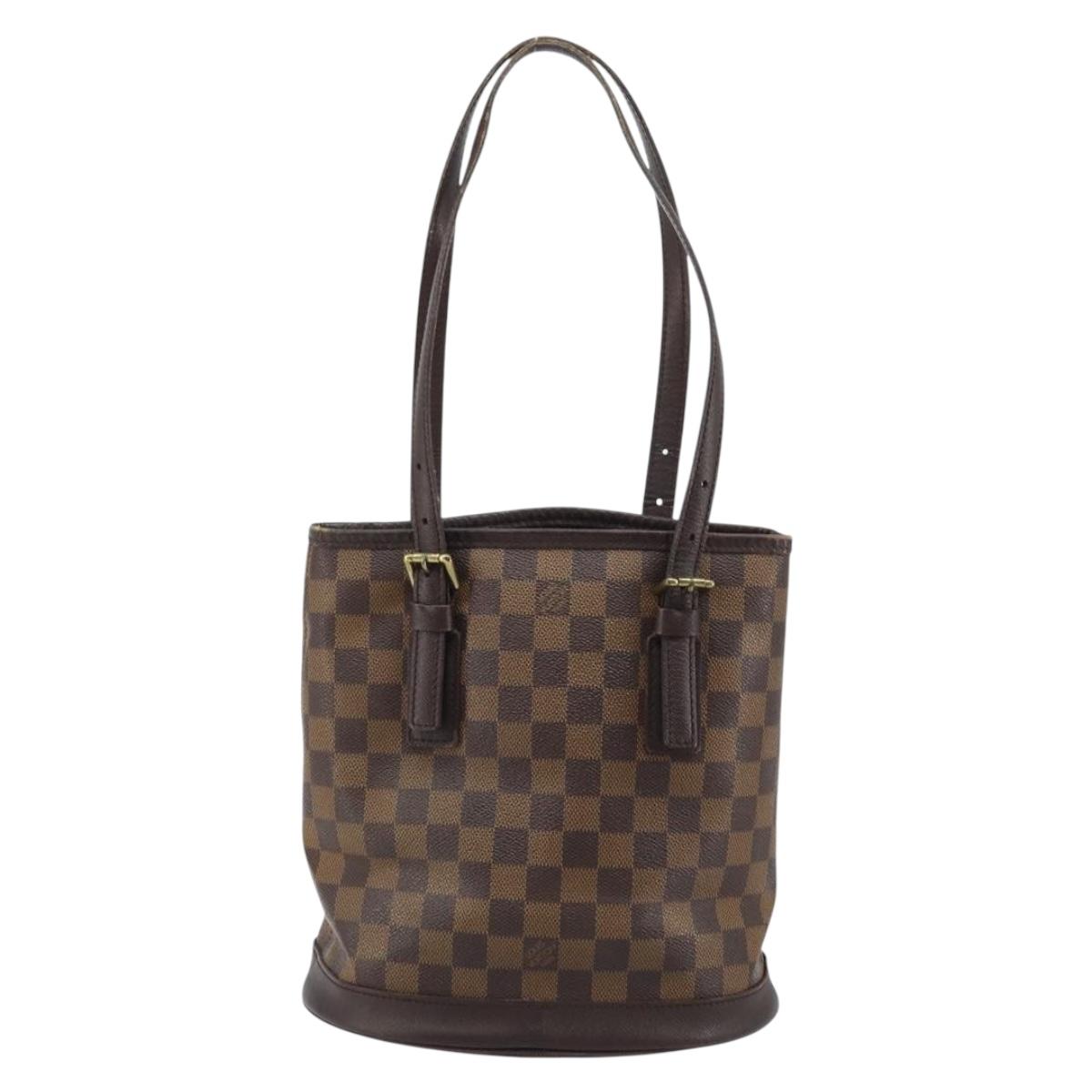 LOUIS VUITTON Damier Ebene Marais Shoulder Bag N42240 LV Auth YKZ255