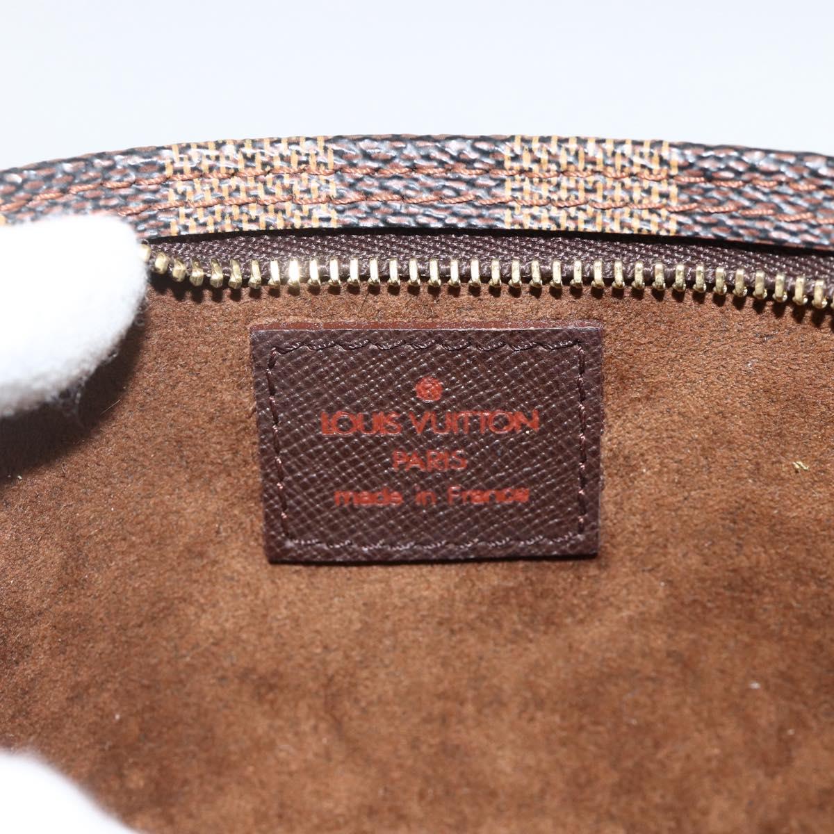 LOUIS VUITTON Damier Ebene Marais Pouch LV Auth YKZ256A