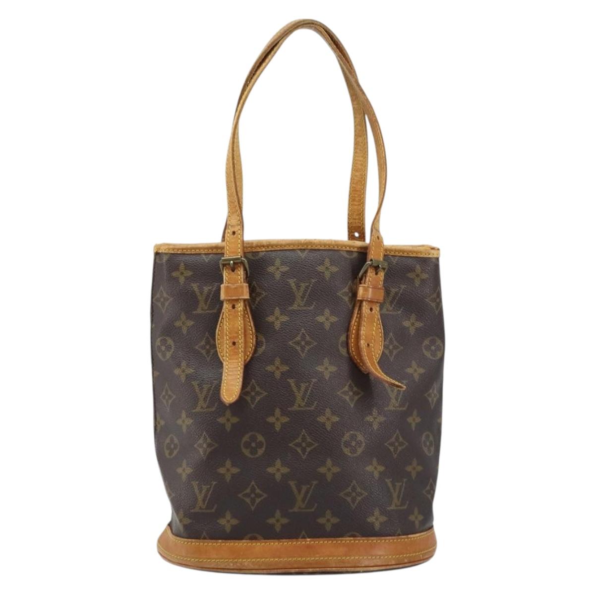 LOUIS VUITTON Monogram Bucket PM Shoulder Bag M42238 LV Auth YKZ267