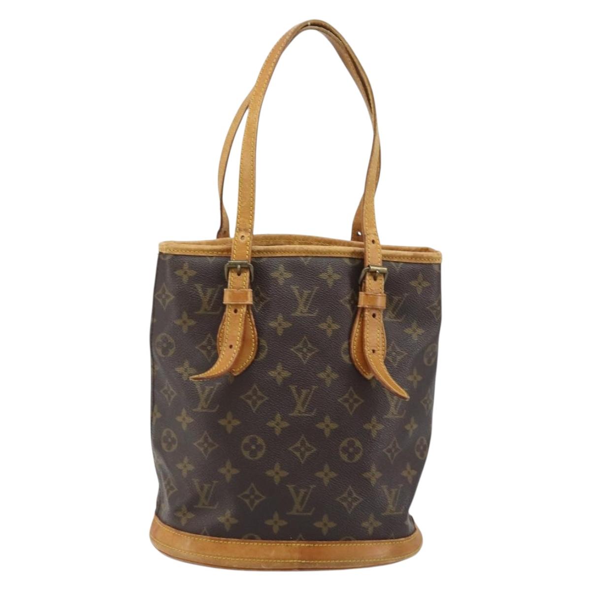 LOUIS VUITTON Monogram Bucket PM Shoulder Bag M42238 LV Auth YKZ267
