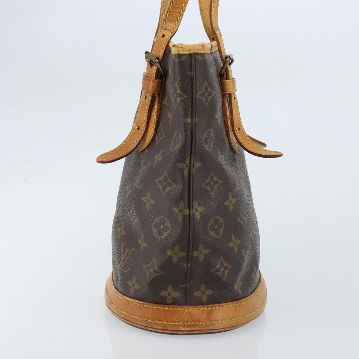 LOUIS VUITTON Monogram Bucket PM Shoulder Bag M42238 LV Auth YKZ267