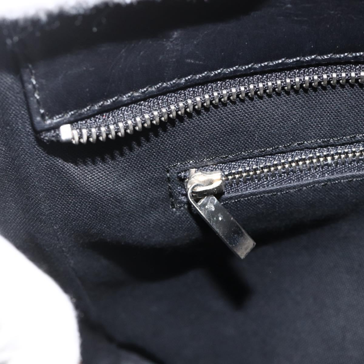 BURBERRY Nova Check Hand Bag Wool Black Auth YKZ271A