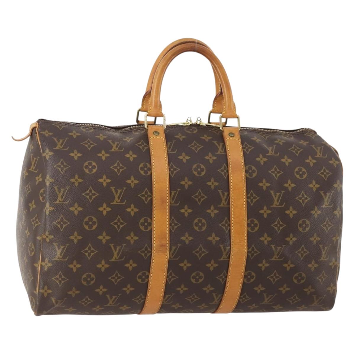 LOUIS VUITTON Monogram Keepall 45 Boston Bag M41428 LV Auth YKZ277A