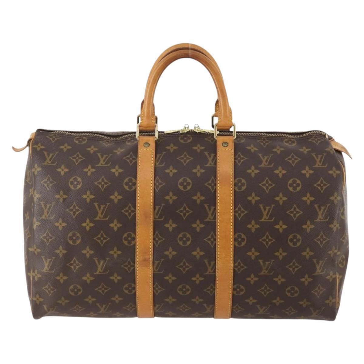 LOUIS VUITTON Monogram Keepall 45 Boston Bag M41428 LV Auth YKZ277A