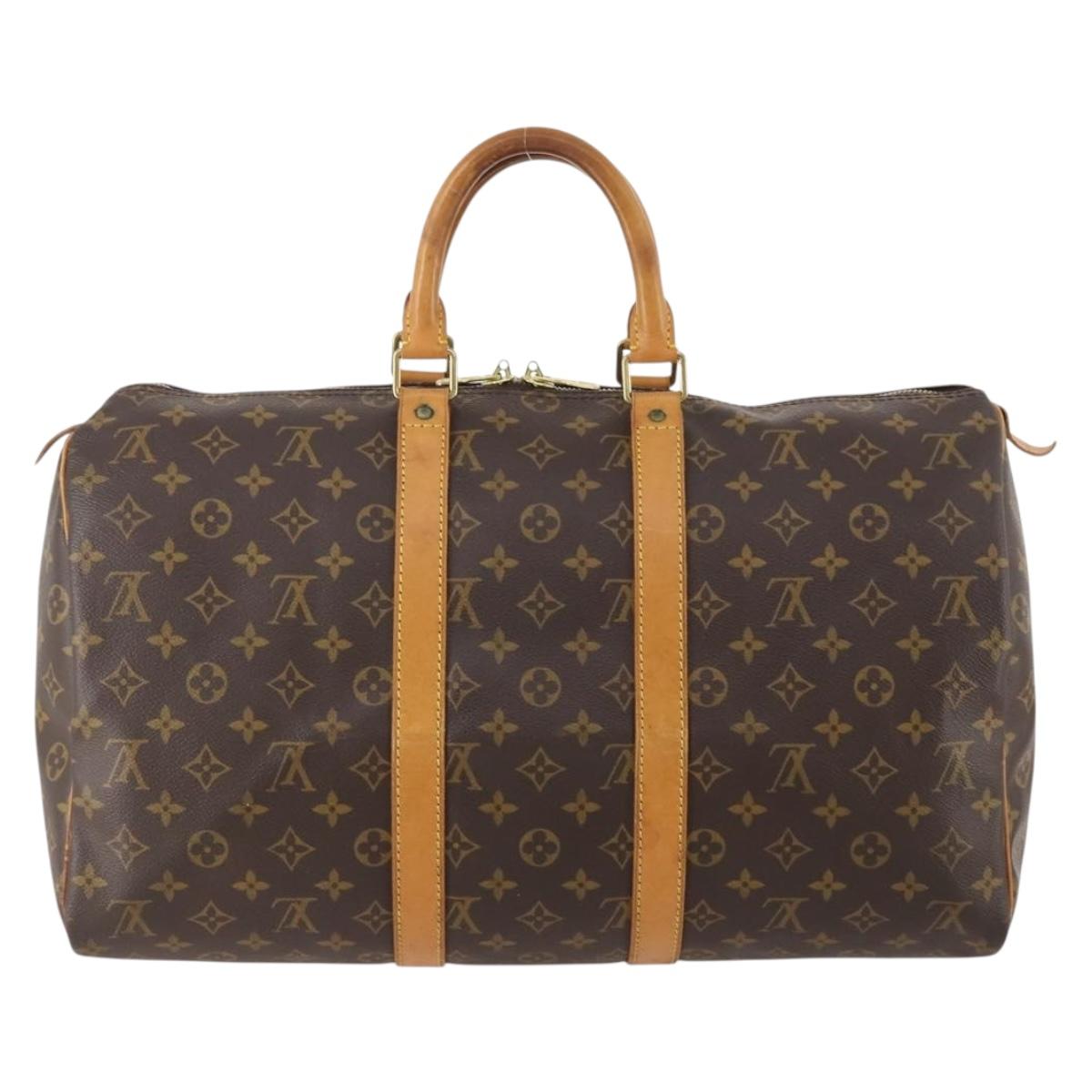 LOUIS VUITTON Monogram Keepall 45 Boston Bag M41428 LV Auth YKZ277A