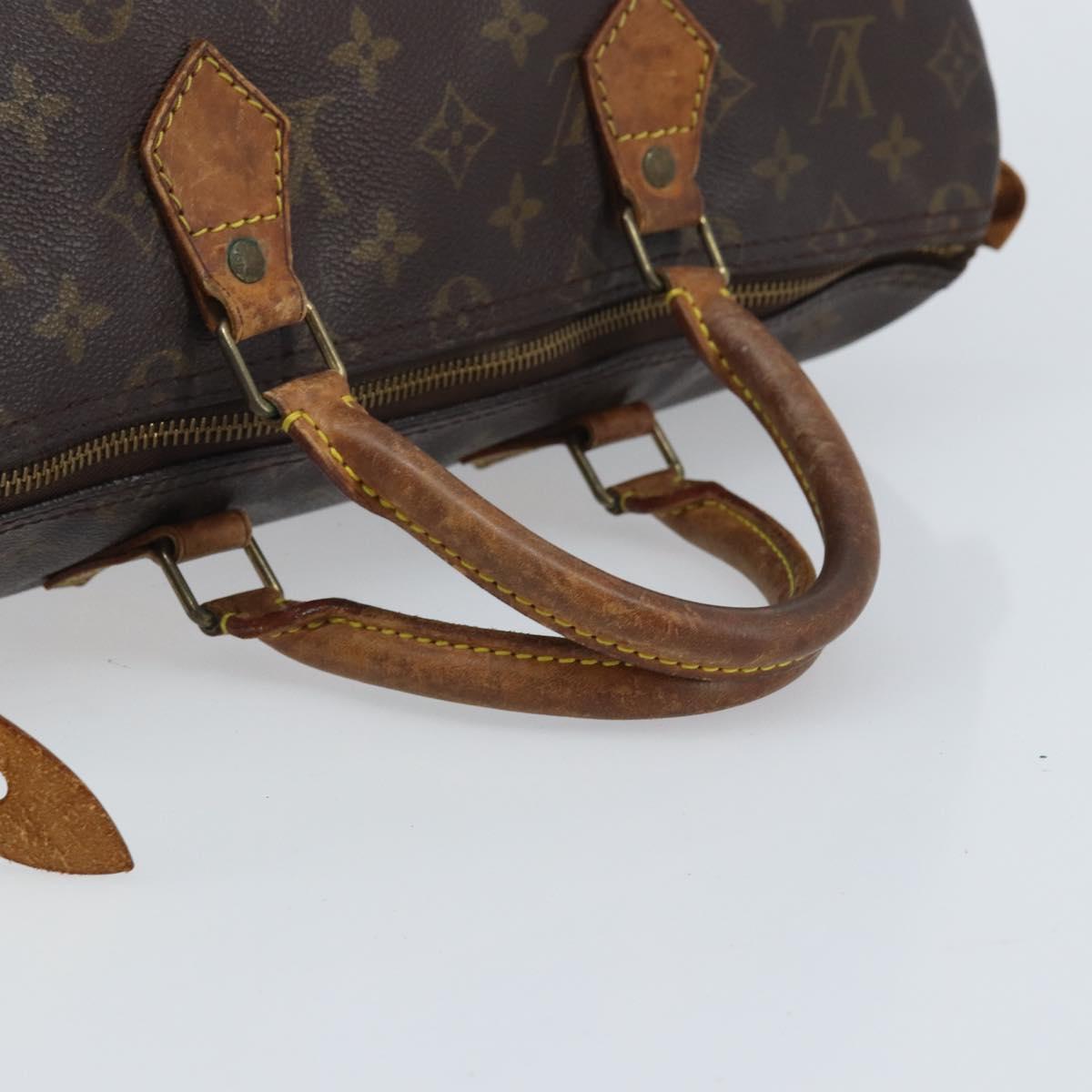 LOUIS VUITTON Monogram Speedy 35 Hand Bag M41524 LV Auth YKZ282