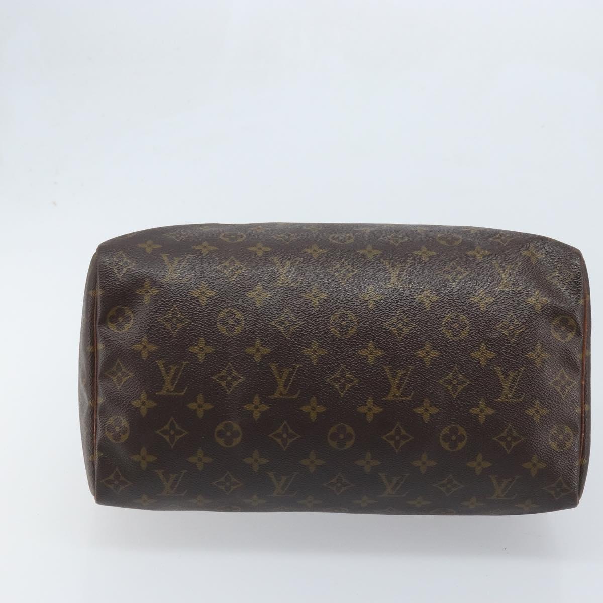 LOUIS VUITTON Monogram Speedy 35 Hand Bag M41524 LV Auth YKZ282