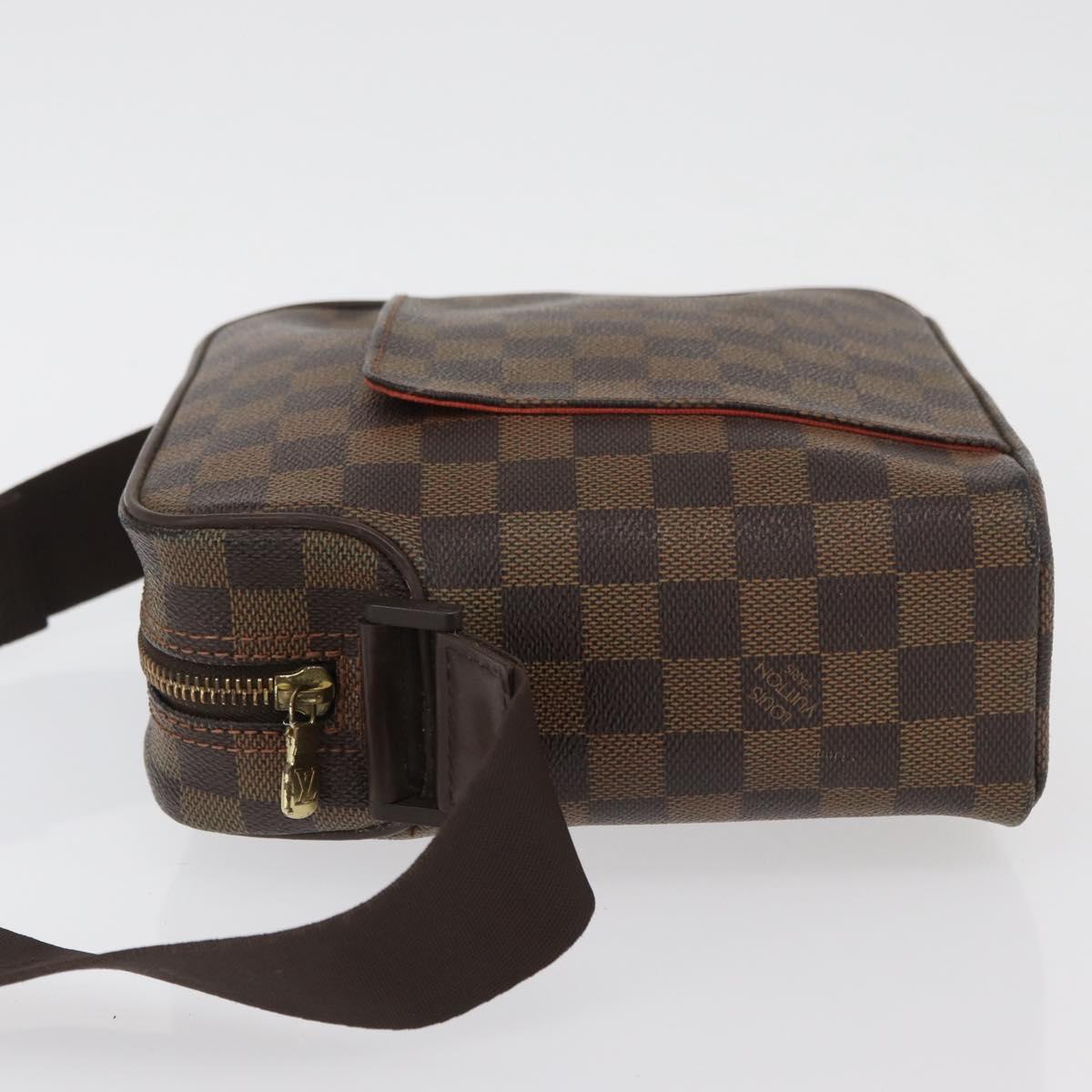 LOUIS VUITTON Damier Ebene Olaf PM Shoulder Bag N41442 LV Auth YKZ285A