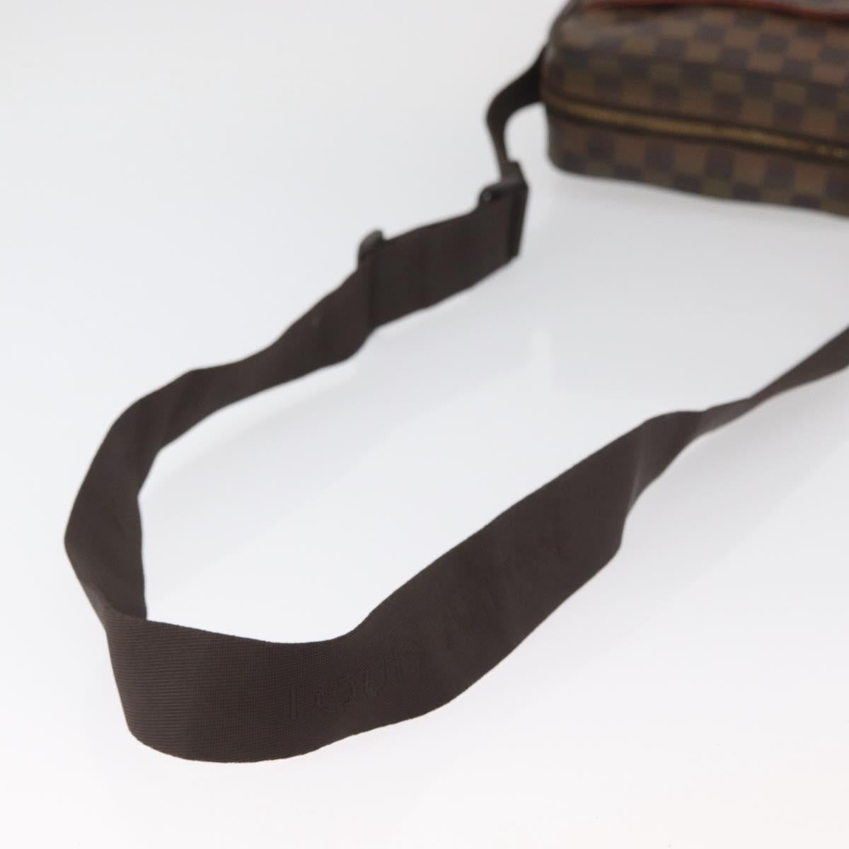 LOUIS VUITTON Damier Ebene Olaf PM Shoulder Bag N41442 LV Auth YKZ285A
