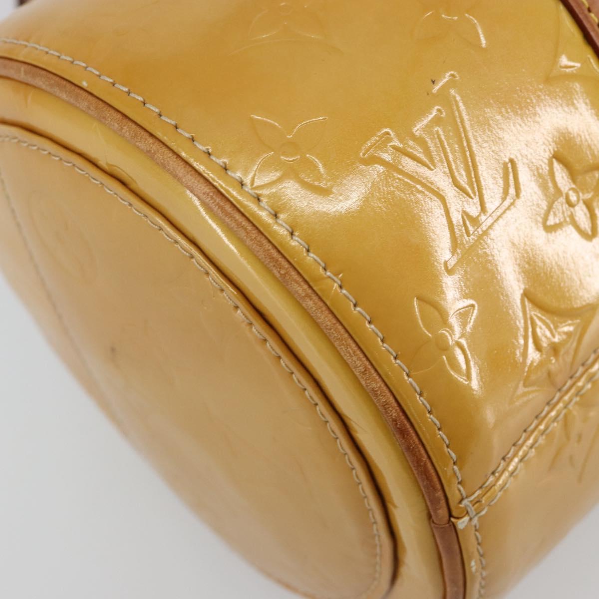 LOUIS VUITTON Monogram Vernis Bedford Hand Bag Beige M91006 LV Auth YKZ292